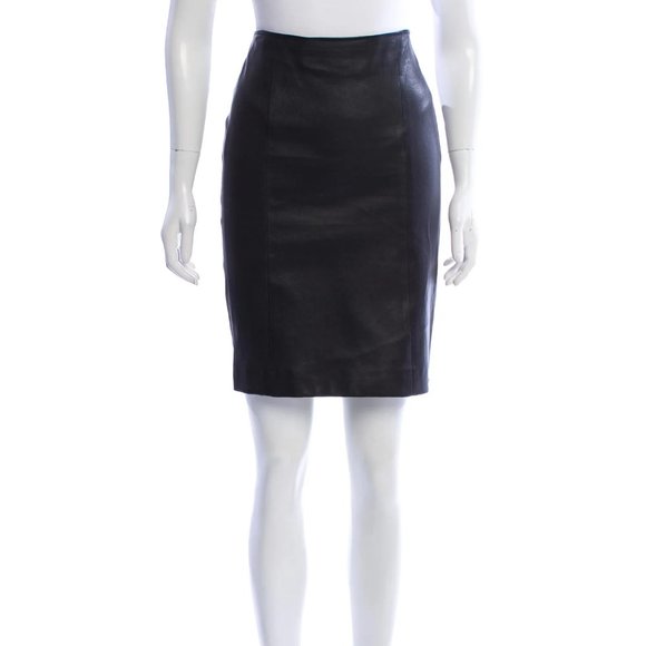 JOSEPH Leather Skirt - Picture 1 of 3
